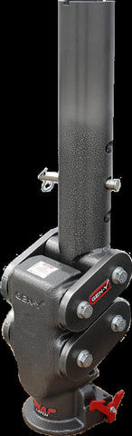 Gen-Y Spartan Torsion-Flex 5in Offset 4in RD Tube Gooseneck 2-5/16in Coupler Standard Height - GH-7042