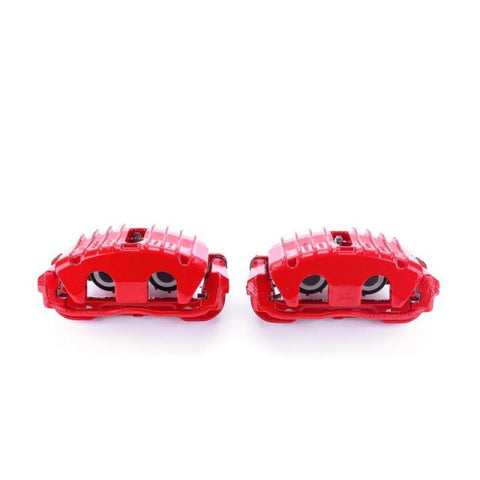 Power Stop 97-04 Chevrolet Corvette Front Red Calipers w/Brackets - Pair - S4702C