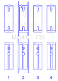 King Engine Bearings GM 231 (3800) V6 (Size STD) Main Bearing Set - MB4017SI