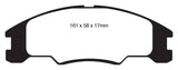 EBC 10-11 Ford Focus 1.6 Yellowstuff Front Brake Pads - DP41822R