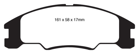 EBC 10-11 Ford Focus 1.6 Yellowstuff Front Brake Pads - DP41822R