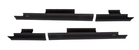 Bushwacker 99-16 Ford F-250 Super Duty Crew Cab Trail Armor Rocker Panel / Sill Plate Cover - Black - 14063