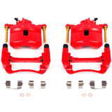 Power Stop 92-96 Honda Prelude Front Red Calipers w/Brackets - Pair - S1598
