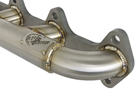 aFe Twisted Steel Header Turbo Manifold (T3) 98.5-02 Dodge Diesel Trucks L6 5.9L (td) - 48-32020