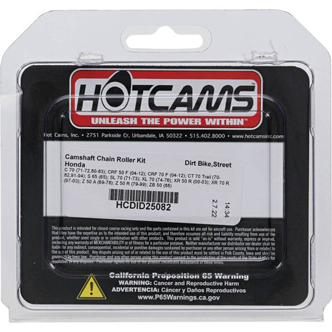 Hot Cams 71-72/80-83 C 70/04-12 CRF 50 F/04-12 CRF 70 F Camshaft Chain Roller Kit - HCDID25082