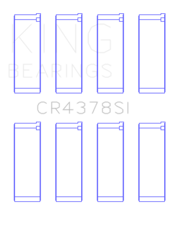 King Engine Bearings Hyundai G4Hc/G4Hg Epsilon/(Size +0.50mm) Connecting Rod Bearing Set - CR4378SI0.5