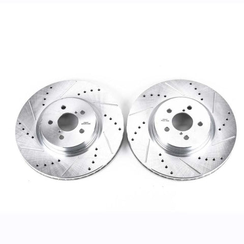 Power Stop 14-18 Subaru Forester Front Evolution Drilled & Slotted Rotors - Pair - JBR1318XPR