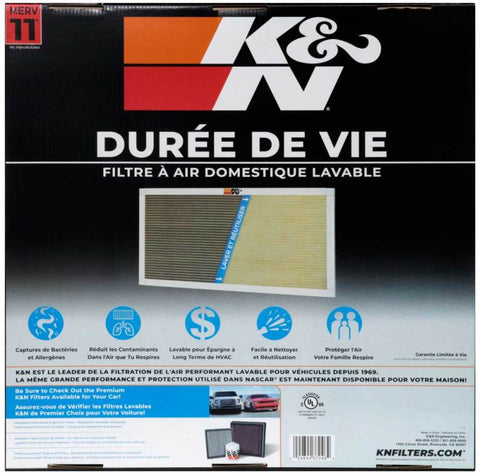 K&N HVAC Filter - 20 x 20 x 1 - HVC-12020