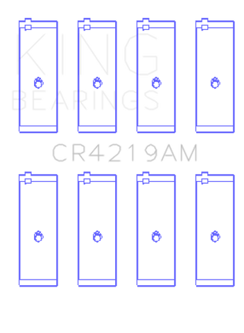 King Engine Bearings Toyota 1RZ (Size 0.25) Connecting Rod Bearing Set - CR4219AM0.25