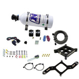 Nitrous Express 4150 Single Entry Billet Crossbar Nitrous Plate Kit (50-300HP) w/5lb Bottle - 63040-05