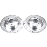 Power Stop 99-04 Land Rover Discovery Rear Evolution Drilled & Slotted Rotors - Pair - EBR485XPR