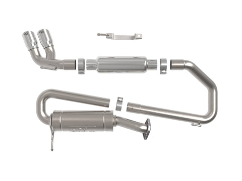 aFe 18-21 Suzuki Jimny Takeda 2-1/4in. 304 SS Cat-Back Exhaust w/ Polished Tip - 49-37020-P