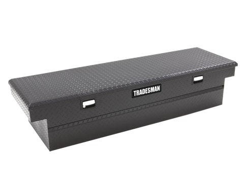 Tradesman Aluminum Single Lid Cross Bed Truck Tool Box (63in.) - Black - 79304