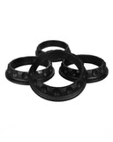 fifteen52 Super Touring Nut V2 - Anodized Black w/ Satin Clear - Set of 4 - 52-ST-NUT-V2- BLACK-SET