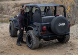 Rampage 97-06 Jeep Wrangler TJ Frameless Trail Soft Top Kit - Black Diamond - 106535