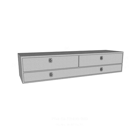 Westin/Brute High Cap 96in Stake Bed Contractor TopSider w/ Doors - Aluminum - 80-TB400-96D