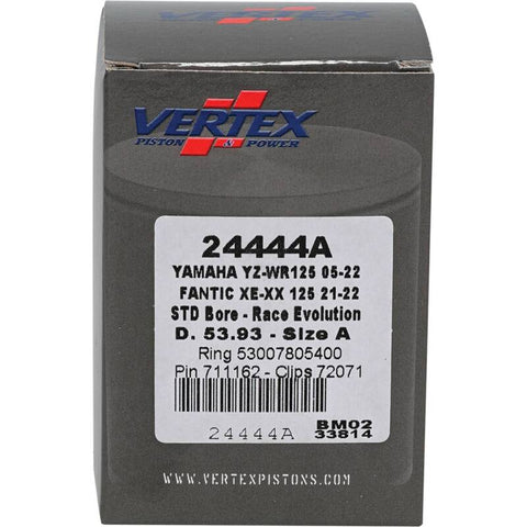 Vertex Piston 21-23 Fantic Motor XE 125 125cc Cast Race Evolution Piston Kit - 24444A