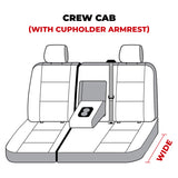 Covercraft 07-13 GMC Sierra/Silverado Polycotton SeatSaver Custom Second Row Seat Covers - Grey - SS8375PCGY