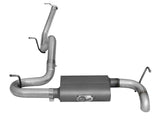 aFe Scorpion Exhaust System Cat Back 2.5in Aluminized Hi-Tuck 07-18 Jeep Wrangler JK V6 3.6/3.8L - 49-08043