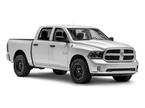 Raxiom 09-18 Dodge RAM 1500/2500/3500 Axial Series Headlights w/ LED Bar- Blk Housing (Clear Lens) - R131481