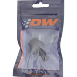 DeatschWerks 10AN ORB Male to 3/8in Male Barb Fitting - Anodized Matte Black - 6-02-0514-B
