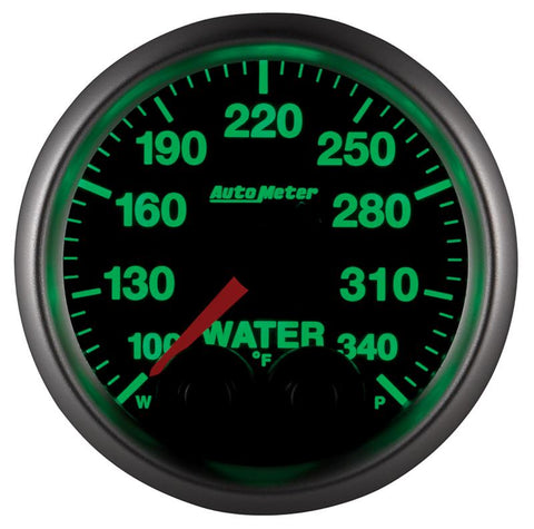 Autometer Elite 52mm 100-340 Deg F Water Temperature Peak and Warn Gauge w/ Electronic Control - 5655