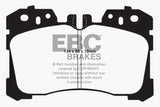 EBC 07+ Lexus LS460 4.6 Greenstuff Front Brake Pads - DP21811