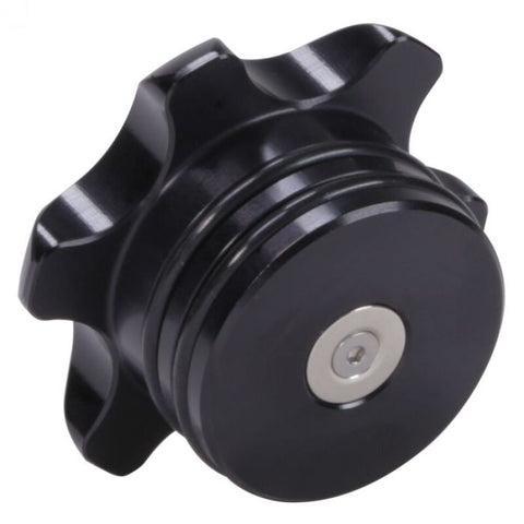 Fleece Performance 13-18 Dodge Cummins Black Anodized Billet Fuel Cap - FPE-FC-1316-BLK