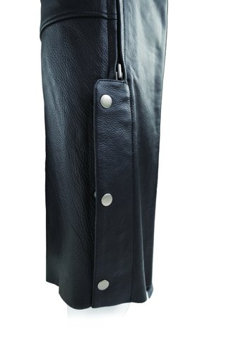 River Road Plains Leather Chaps Black - Large - 094420