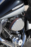K&N Street Metal Intake System for Harley Davidson - Color (Red) - Style (Round) - Size (9-11 Flux) - RK-3937
