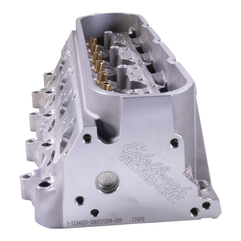 Edelbrock Victor CNC GM LS7 12 Degree 6-Bolt Cylinder Head, 307cc, .220in Int Port, Copper Seat - 77666