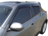 AVS 10-18 Nissan Juke Ventvisor Outside Mount Window Deflectors 4pc - Smoke - 94378