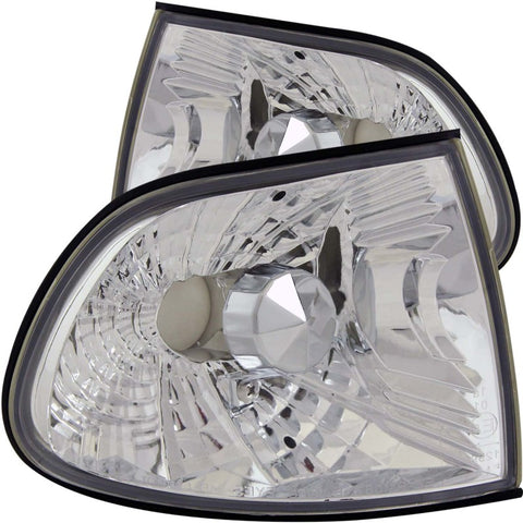 ANZO Corner Lights 1995-1999 Pre Facelift BMW 7 Series E38 Euro Corner Lights Chrome - 521009