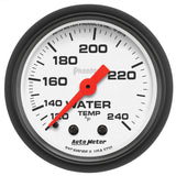 Autometer Phantom 52mm 120-240 Deg F Mechanical Water Temp Gauge - 5732