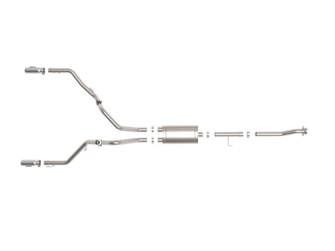 aFe Vulcan 3in 304 SS Cat-Back Exhaust 2021 Ford F-150 V6 2.7L/3.5L (tt)/V8 5.0L w/ Polished Tips - 49-33127-P