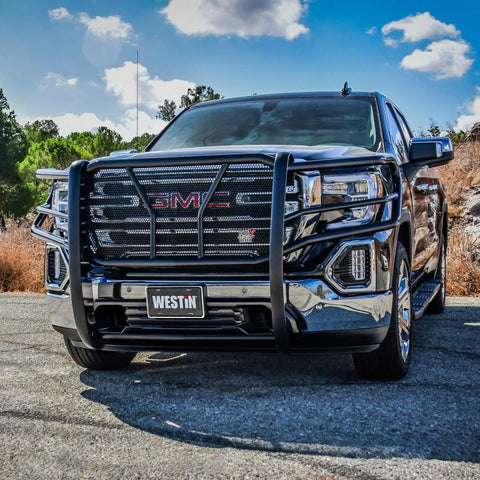 Westin 19-21 GMC Sierra 1500 HDX Grille Guard - Black - 57-3965