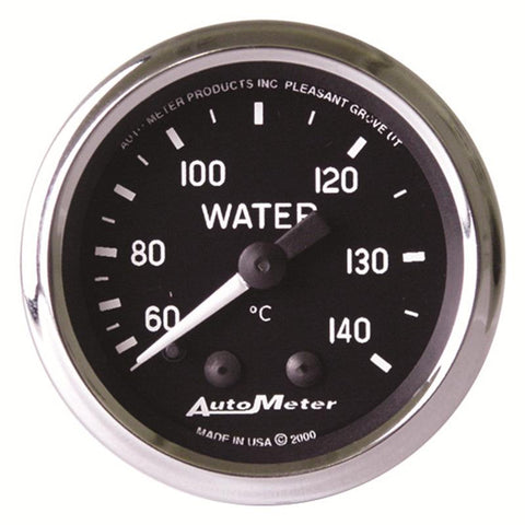 Autometer Cobra 2-1/16 inch 60-140 Deg Celsius Mechanical Water Temperature Gauge - 201007