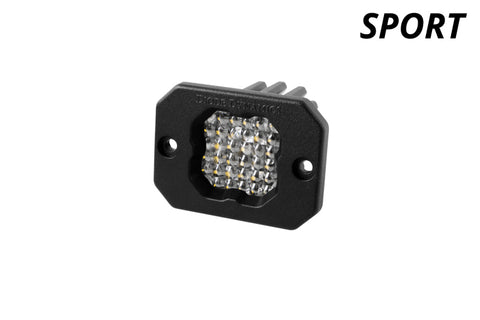 Diode Dynamics Stage Series C1 LED Pod Sport - White Flood Flush BBL Each - DD6472S