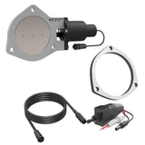 QTP 4in Bolt-On QTEC Electric Cutout Valve w/Flange - Single - QTEC40F