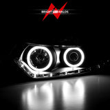 ANZO 2009-2012 Acura TSX Projector Headlights w/ Halo Black (CCFL) (HID Compatible) - 121393