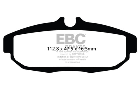 EBC 12 Ford Mustang 5.8 Supercharged (GT500) Shelby Ultimax2 Rear Brake Pads - UD1562