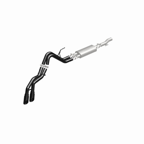 MagnaFlow SYS Cat-Back 10-14 Ford Raptor 6.2L V8 2.5/3in Black Dual Same Side Exit Rear 3.5 Tips - 15366