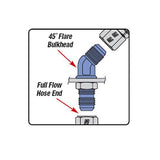 Russell Performance -10 AN to 1/2in NPT 45 Degree Flare to Pipe Adapter - 660970