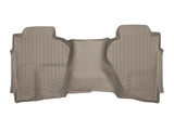 WeatherTech 15-20 Cadillac Escalade ESV Rear FloorLiner HP - Tan (2pc - 2nd Row Bench & 3rd row) - 456942IM