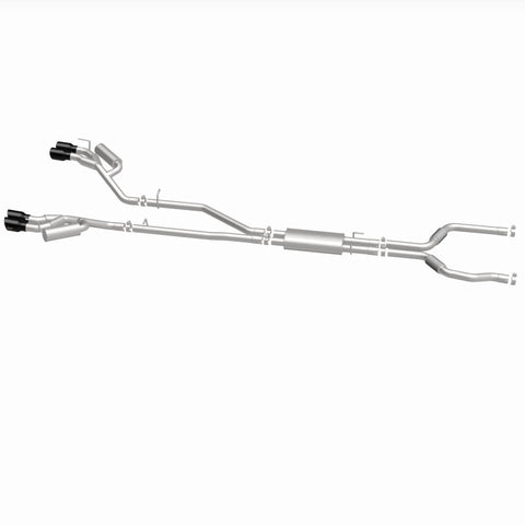 MagnaFlow 20-21 Ford Explorer 3.0L V6 Dual Exit Quad Black Chrome Tip Street Series Cat-Back Exhaust - 19515