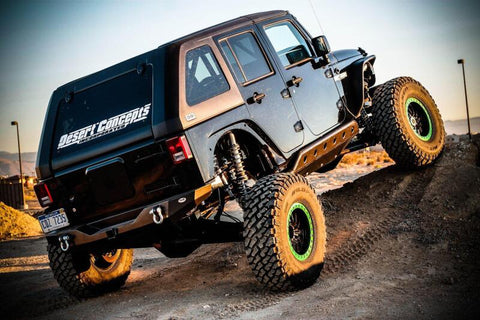 DV8 Offroad 07-18 Jeep Wrangler JK 2 Piece Fast Back Hard Top 4 Door - Black (DS Only) - HT07FB42