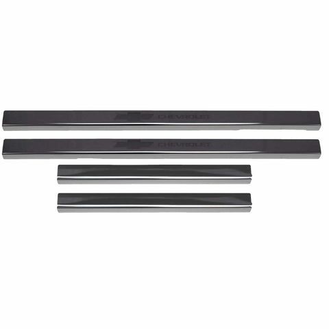 Putco 2020 Chevy Silverado LD/HD / GMC Sierra LD/HD - Crew Cab (4pcs) Black Platinum Door Sills - 95183BP