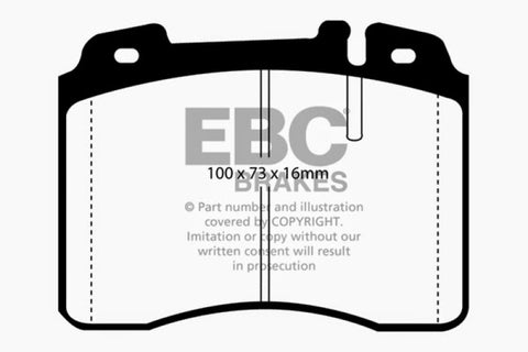 EBC 94-95 Mercedes-Benz E320 3.2 Greenstuff Front Brake Pads - DP2927/2