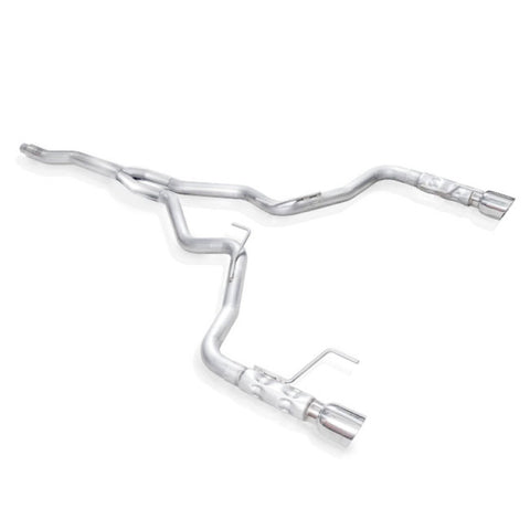 Stainless Works 2015-16 Mustang 2-1/2in Catback Retro Chambered Mufflers Factory Connection - M15ECB