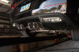 Stainless Works 2009-13 C6 Corvette Axle Back 2-1/2in Dual Chambered Turbo Mufflers Quad 4in Tips - C609CBQUAD
